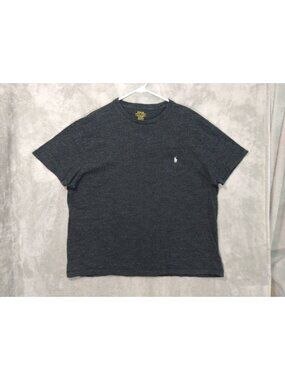 Polo Ralph Lauren Shirt Mens XL Gray Classic Fit Short Sleeve Crew Neck Cotton